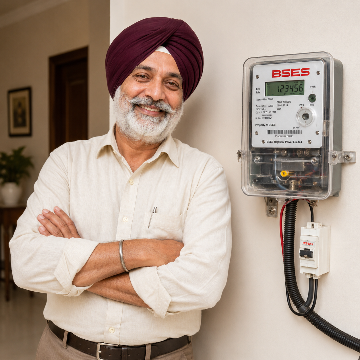 BSES Happy Customer — Kartar Singh Meter Details