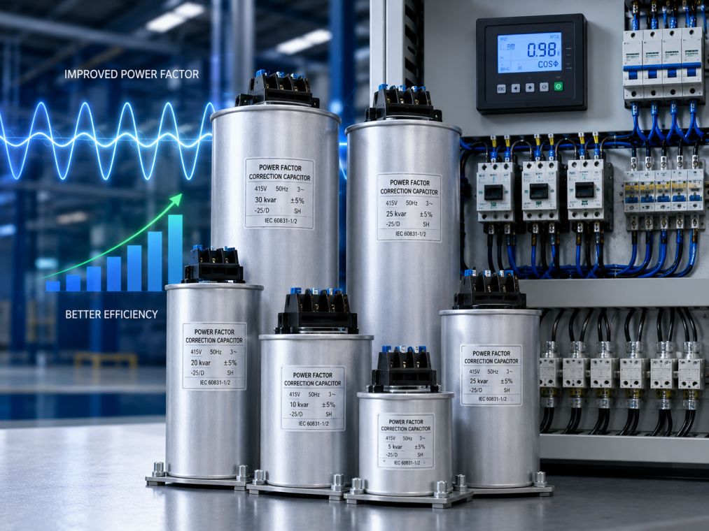 Industrial Power Factor Correction Setup by LUMEX POWER